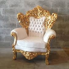 White Leather Chair Antique Italian Baroque Throne Chair Bergere Refinish Gold Leaf Gild Tufed Crystal Glass Button Roc White Leather Chair Leather Chair Chair