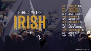 Notre dame de paris is widely considered one of the finest examples of french gothic architecture. 2018 Notre Dame Football Schedule Desktop Background Irish Sports Daily