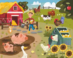 farm life farm life hayvan ilustrasyonlari illustration sanat cocuklar