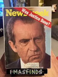 N2 1974 PRESIDENT RICHARD NIXON Was Justice Done ? Sept 16 NEWSWEEK  Magazine