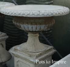 Stone ball ornaments for the garden carved from basanite stone. Large Antique Stone Classical Planter Pot Garden Ornament Woodside Garden Centre Pots To Inspire