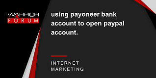 Check out this quick tutorial to learn how. Using Payoneer Bank Account To Open Paypal Account Warrior Forum The 1 Digital Marketing Forum Marketplace