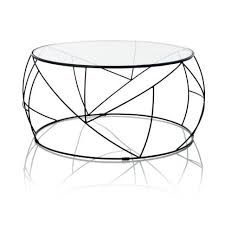 Couchtisch Rund Gehartetes Glas Metall Couchtische Tische Mobel Living