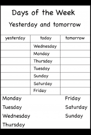 Spelling Days Of The Week Free Printable Worksheets