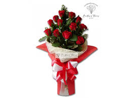 Flower delivery for valentine's day philippines. Flower Delivery Philippines 1 Dozen Red Roses Arranged In A Bouquet