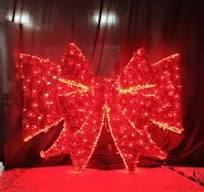 Outdoor LED Street Bow Ribbon Motif Lights Custom 3D ...