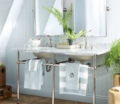Pottery barn, san francisco, california. How To Choose A Wall Color In The Bathroom Pottery Barn