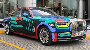 This Technicolored Rolls Royce Designed By Bradley Theodore Could Be The Most Creative Ride Of The Year Rolls Royce Phantom Rolls Royce Royce