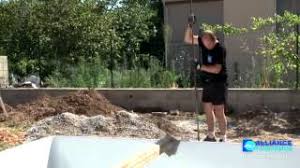 installation d une piscine coque alliance piscines youtube