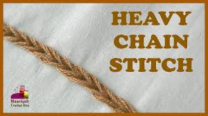 These machines are commonly used while hemming or doing. Heavy Chain Stitch Hand Embroidery 10 044 Youtube