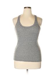 details about monrow women gray tank top l