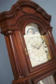 Grandfather clocks evolved with the development of the pendulum clock in the 17th century. Western Germany Grandfather Clock German Grandfather Corner Clock Of Nut Tree