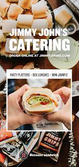 Jimmy John S Catering Easy Party Food Food Party Platters