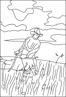 Tennessee s curve, by red grooms Winslow Homer The Reaper Coloring Page Enchantedlearning Com