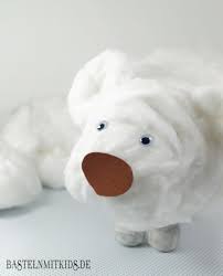 Eisbar Basteln Mit Kindern Und Kleinkindern Weihnachten Basteln Watte Basteln Mit Kleinkindern Im Winter Und Basteln Mit Kindern