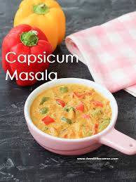 Capsicum Masala Ann S Little Corner Recipe Capsicum Recipes Vegetarian Side Dishes Side Dishes Easy