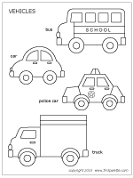 Black And White Police Car Outline Printable Vehicles Template Colring Pages Or For Invites Quiet Book Templates Quiet Book Patterns Felt Quiet Books
