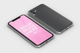 3d Iphone Mockup Template Featuring A Metallic Version Of The Smartphone Lying On A Solid Color Surface In 2020 Iphone Mockup Iphone Photoshop Mockup Free