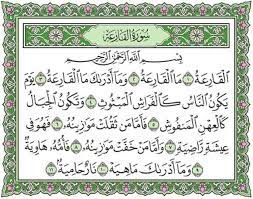 The (day) of noise and clamour:what is the (day) of noise and clamour?and what will explain to thee what the (day) of noise and clamour is?(it is) a day wher. Surat Al Qari Ah Beserta Artinya Tafsir Dan Asbabun Nuzul