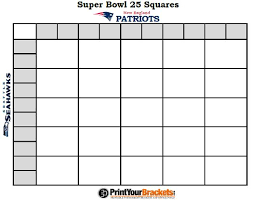 That said, here's our previews and predictions (point spreads courtesy of betonline.ag) for this season's bowl games. Printable Super Bowl Squares 25 Grid Office Pool Nfl Superbowl Squares Football Pool Super Bowl Pool