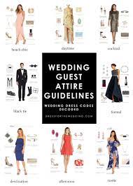 Wedding Guest Attire Guidelines Wedding Dress Codes Black Tie Wedding Guests Fall Wedding Guest Dress Dress Code Wedding