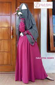 Gamis model puff sleeve sweater dress yang modern dan kekinian. Gamis Lebaran Gamis Naila Pink Darwin Model Pakaian Hijab Model Pakaian Gaya Hijab