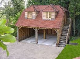 A carport can be a very simple structure with only a roof. Staircases Can Be Either External Or Internal Our Staircases Comply To All Current Safety And Building Reg Garage Guest House Oak Framed Buildings Diy Carport