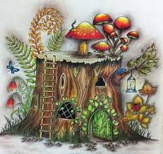 Fc polys and white gelly roll pen. Tree Trunk Enchanted Forest Tronco Floresta Encantada Johanna Basford Enchanted Forest Coloring Enchanted Forest Coloring Book Forest Coloring Book