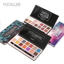 us 9 1 30 off focallure 14colors eyeshadow palette matte glitter shimmer tropical vacation eyeshadow palette with brush in eye shadow from beauty