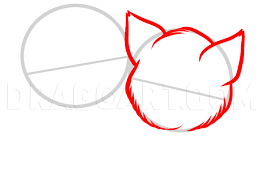 You should place the circles fairly low into the head. How To Draw Baby Kittens Baby Kittens Step By Step Drawing Guide By Dawn Dragoart Com