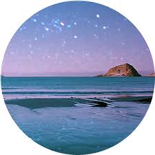 Aesthetic Tumblr Place Nature Circle Sticker By Jenn