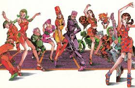 Hirohiko On Twitter Let S Dance Original Artwork From The Jojo A Go Go Artbook 2000