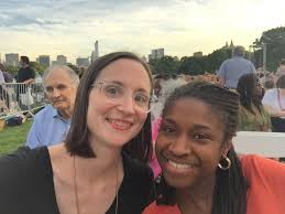 NYSCA staff members Kavie Barnes, Robert Baron and Christine Leahy enjoyed  the #nyscasupported New York Philharmonic--and an Alan Alda photobomb -- in  Central Park last night! #onlyinnewyork