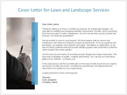 Makes it more likely the recipient will read your cover letter if it is just included in the email as opposed to opening the cover letter attachment. Cover Letter For Lawn And Landscape Services Ppt Powerpoint Presentation Slides Rules Powerpoint Templates