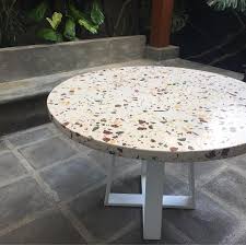 Custom Made Terrazzo Table Terrazzo Terrazzo Metal Structure Interior Design Styles