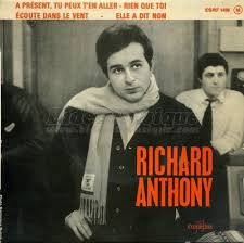 La date des funérailles et le lieu de l'enterrement de richard anthony n'ont pas encore été communiqués (maj à suivre). Richard Anthony Artiste Sa Discographie Sur B M