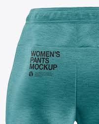 Download Women S Melange Pants Mockup Back View In Apparel Mockups On Yellow Images Object Mockups