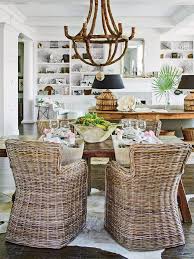 Fresh Friendly Beach House Makeover In 2020 Dining Room Design Beach House Dining Room Rattan Dining Chairs