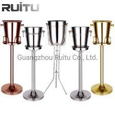 Gold) 5.0 out of 5 stars 3 China Luxury Ice Buckets For Bar Nigh Club Champagne Holder Metal Stainless Steel Gold Copper Cooler Wine Beer Ice Bucket With Stand China Ice Bucket With Stand And Ice Buckets Glass