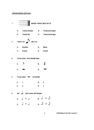 Bulatkan jawapan yang betul 1. Upt Muzik Tahun 6 Sumber Pendidikan Exam Mzk Thn 6b