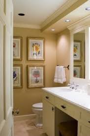 Check Fur Down With Canned Lights Crown Molding Around Mirrors Traditional Bathroom Bathroom Recessed Lighting Bathroom Light Fixtures