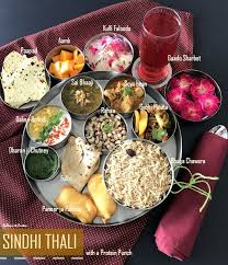 Sindhi Thali With Protein Rich Soybean Ribbons To Pastas Recipe Indian Food Recipes Vegetarian Food Indian Food Recipes