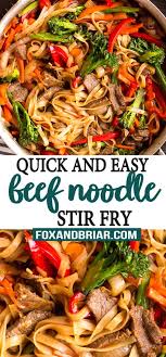 Beef Noodle Stir Fry Recipe Beef And Noodles Beef Noodle Stir Fry Gluten Free Stir Fry Recipes