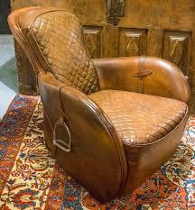 Check spelling or type a new query. Timothy Oulton Saddle Chair Quilted Stitched Leather Seat And Back Padded Arms And Stirrups 77cm