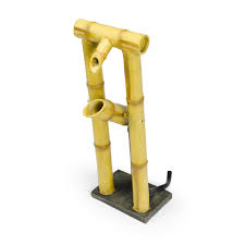 Traditional bamboo fountain in japan. Deer Scarer Fountain Bamboo Fountain Spitter Pond Supplies