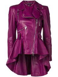 Alexander Mcqueen Bajkerskaya Kurtka S Baskoj Farfetch Jacket Outfit Women Fashion Leather Dresses