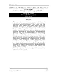Data buku, anggota dan petugas di simpan dengan id yang unik, sehingga tidak ada id yang sama. Pdf Perpustakaan Sebagai Wahana Terapi Yang Ramah Disabilitas Implementasi Biblioterapi Di Perpustakaan Lingkungan Pendidikan