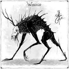 No matter how much flesh they eat, they remain hungry. Wendigo I Love Drawing Folklore Creatures And Decided To Draw A Wendigo A Native American Evil Spirit Learnart