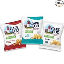 I packed up lots of healthy, gluten free snacks for the road such as fruit, nuts, toasted gluten free french bread slices and white bean spread, hummus and veggies. Amazon Com Cape Cod Potato Chips Reduced Fat Kettle Cooked Chips Variety Pack 30 Count