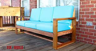 Believe it or not, this this sofa bed is perfect for hosting sleepovers in your home! How To Build A Diy Modern Outdoor Sofa Fixthisbuildthat